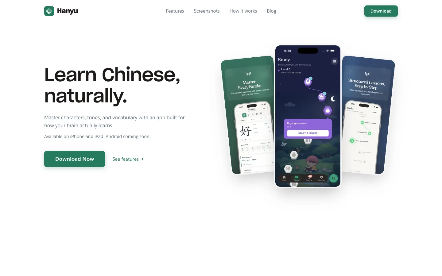 Cover Image for Hanyu: Chinese Language Learning App
